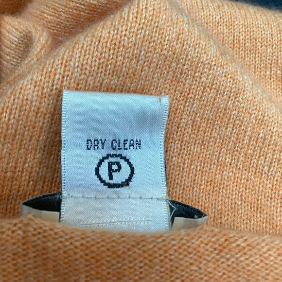 Neiman Marcus Cashmere Womens Medium Top Peach 3/4 Sleeve - Picture 7 of 10